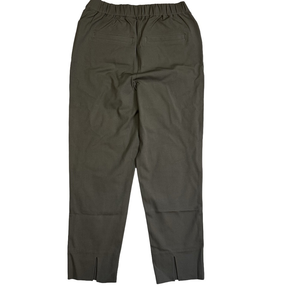 Mizrahi Live! Size 2 Light Olive Green Pull-On Pants Stretch Waist Faux Pockets - Picture 4 of 12